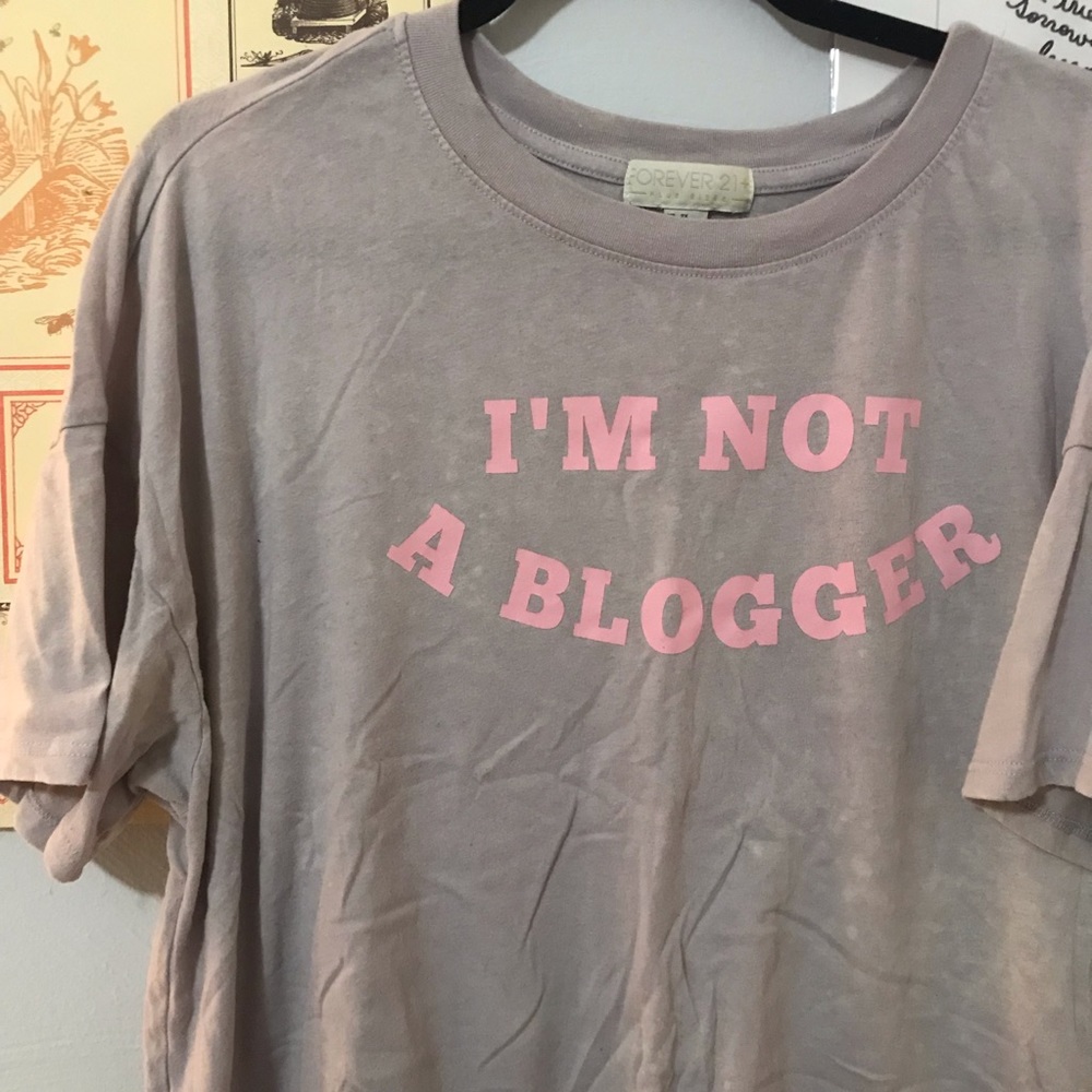 I’m not a blogger crop top